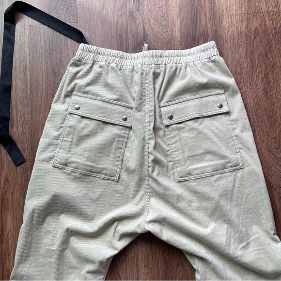 RICK OWENS DRKSHDW Geth Bela Bella Corduroy Pants XL Pearl - Picture 7 of 17